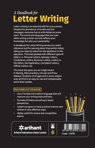 A Handbook for Letter Writing by S C Gupta [Paperback]