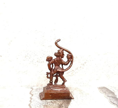 Hindu Gods : Hanuman Ji Copper Idols Patina Antique Finish - Pack of 1 Piece