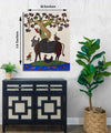 Canvas Print, The Friendship, Traditional Art , Classic Art, Indian Art,for Living Room, Wall Decoration, Unframed, Fabric | Size-12X9 inches.
