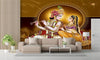 Radha Krishna Religious Sticker Wallpaper for Room Home Office Wall Decor (Size 24X36 Inch)