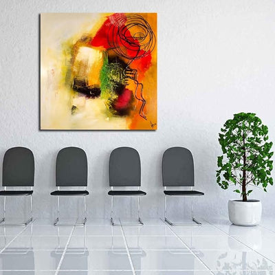 Canvas Print Unframed Canvas Painting for Bedroom & Living Room | 20 x 20 inch (51 x 51 cms)