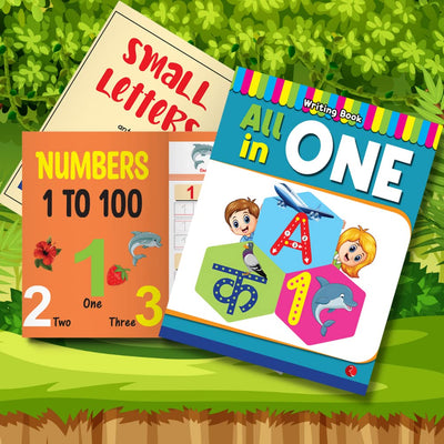 All in one Book - Practice writing book in English and Hindi for Kids [Paperback]