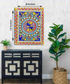 Canvas Print Traditional Art Canvas Paintings, Rajasthani Art, Indian Art, Kalamkari Art, Madhubani Art, Wall Art, Canvas painting for Living Room, Wall Décor, Unframed, Fabric, Size - 12 X 9 inches.