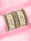 Silk Thread Matching Floral Bangle Set Bridal Chuda Chura Jewellery for Women - White