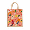 Multicolor Jute bag for Women and Men Lunch Bag with Zip and Handle