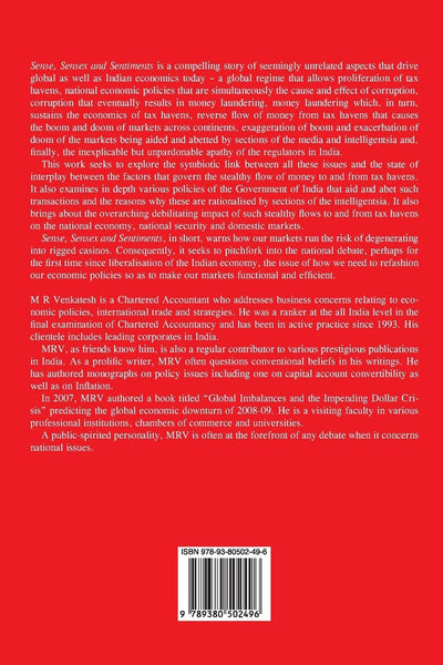 Sense, Sensex and Sentiments by M. R. Venkatesh [Paperback]