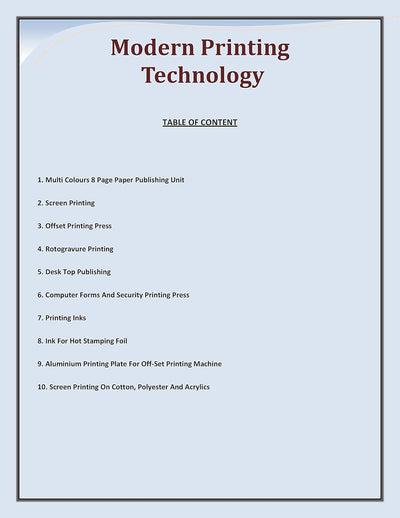 Modern Printing Technology [Paperback]