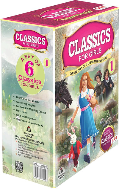 Classics for Girls: Illustrated and Abridged Classic Books (Set of 6 books) [Paperback]