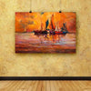 Canvas Print Boats & Sea |  for Bedroom & Living Room | Engineered Wood Frame | 20.6 x 14 inch (52 x 36 cms)