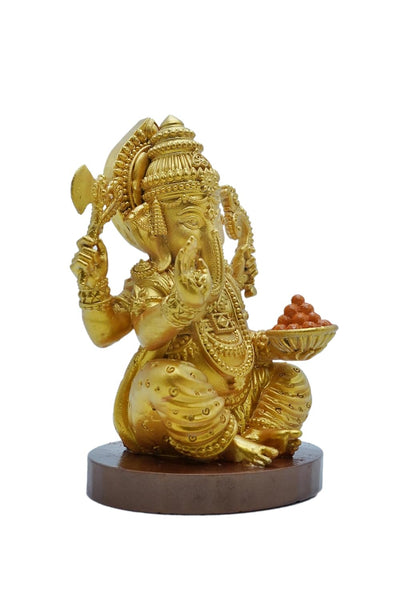 Decor Destination Ganesh Idol, Ganpati Murti, Highly Detailed Statue for Puja, Home and Office Decor