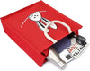 Trendy Red Jute Bags Eco-Friendly Jute Bags Tiffin/Shopping Grocery Multipurpose Hand Bag with Zip & Handle