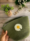Luxury Jute Sling Bag For Women, Ladies Shoulder Purse, Small Shopping Bag - Green