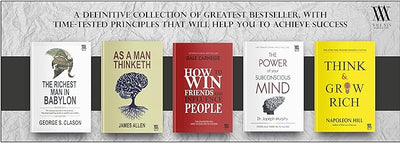 Worlds Greatest Books For Personal Growth & Wealth by Dale Carnegie, Napoleon Hill, Dr. Joseph Murph, James Allen, George S Clason [Paperback] Set Of 5 Books