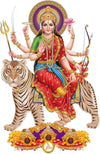 Shera Wali Maa Large Self Adhesive Wall Sticker for Home Decoration Size -50cmx60cm (Pack of 1)