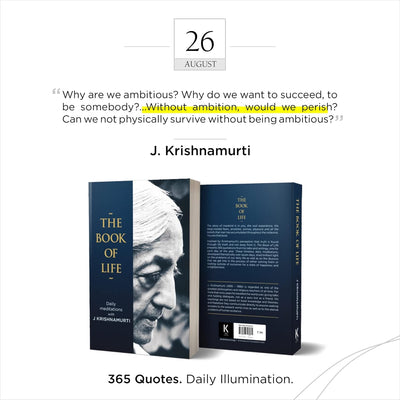 The Book of Life by J krishnamurti [Paperback]