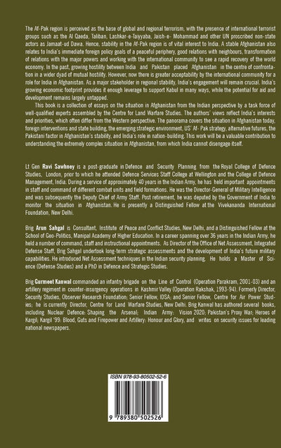 Afghanistan: A Role for India by Arun Sahgal [Hardcover]