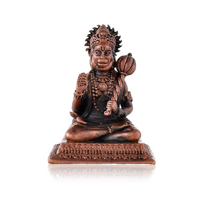 Hindu Gods : Hanuman Ji Statue Patina Antique Finish for Home Décor & Office Desk