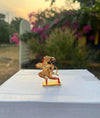 Hindu Gods : Hanuman Ji  Idol for Temple | Car Dashboard | Festivals Statue Gifts (Golden, Orange)