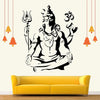 Meditating Shiva Wall Sticker ' -SM391 (Multi Colour, Vinyl - 120cm X 70 cm)