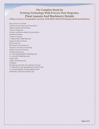 The Complete Book on Printing Technology with Process Flow Diagrams, Plant Layouts and Machinery Details by NIIR Board of Consultants & Engineers [Paperback]