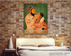 Canvas Print| Mughal King and Queen | Traditional Art Unframed painting for Home décor|size - 13X10 Inches.