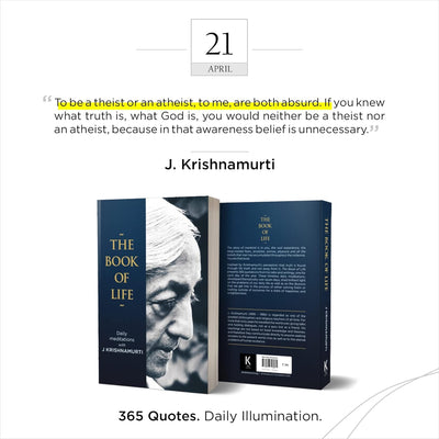 The Book of Life by J krishnamurti [Paperback]