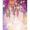 Canvas Print Spring Purple Flowers Wisteria D2 | Unframed Canvas Painting for Bedroom & Living Room | 16 x 19.5 inch (41 x 50 cms)