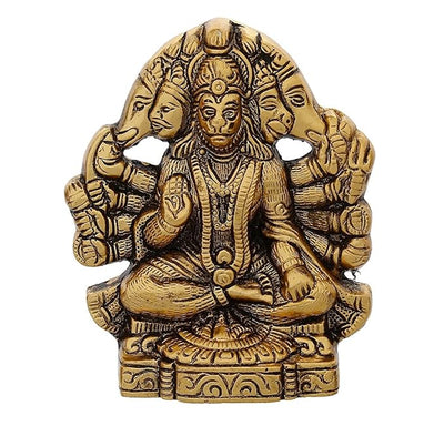 Hindu Gods : Hanuman Ji Panchmukhi Bajrangbali Idol for Door Entrance Statue, Home Decor