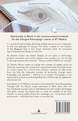 Spirituality At Work by Devdas Menon [Paperback]