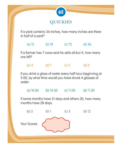 Kid's 5th Activity Book Math's [Paperback]