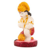 Hindu Gods : Hanuman Ji Idol for Home Pooja Gift Office Decor Idol (Orange Golden)