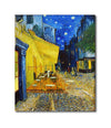Canvas Print, Vincent van Gogh - Cafeterras bij nacht, Wall Art, Most Famous Paintings, for Wall Decoration, Unframed Painting, Size - 12X10 inches.
