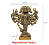 Hindu Gods : Hanuman Ji Brass Idol Panch-mukhi Avatar for Home & Office Decorative Antique Showpiece
