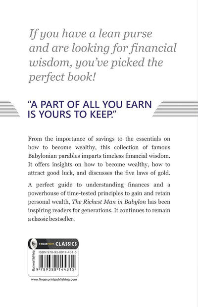 The Richest Man In Babylon by George S. Clason [Paperback]