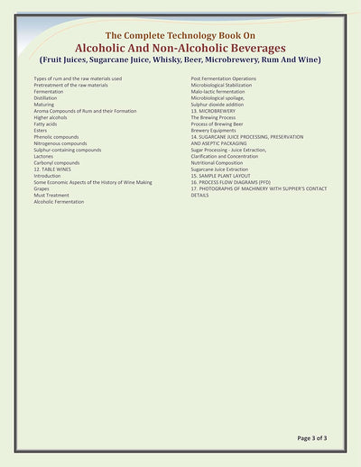 Alcoholic and Non- Alcoholic Beverages by NPCS Board of Consultants & Engineers [Hardcover]