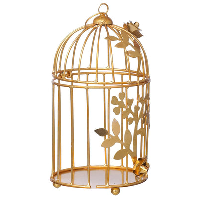 Gold plated Colour tealight Candle holder with Flower Vine- Diwali Candle Holder for Home Decor