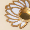 Lotus Glass Tea Light Holder Set of 4, Diwali Decoration Items for Home Decor
