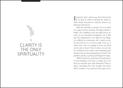 Clarity is the only Spirituality by Susunaga Weeraperuma [Paperback]