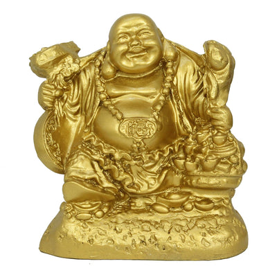 Laughing Buddha Idol Statue Showpiece for Money Wealth and Good Luck