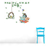 Lord Krishna Playing Murli with Birds PVC Vinly Wall Stickers (Multicolor, 63 cm x 92 cm), Self-Adhesive