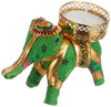 Handcrafted Recycled Material Elephant Tealight Candle Holder for Diya Home Decoration