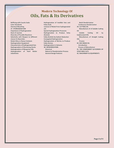 Modern Technology of Oils, Fats & Its Derivatives by NIIR Board [Paperback]
