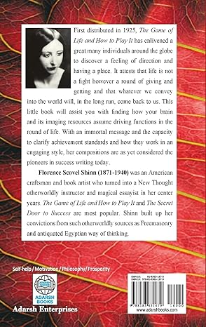 The Game of Life and How to Play It by Shinn Florence Scovel [Paperback]