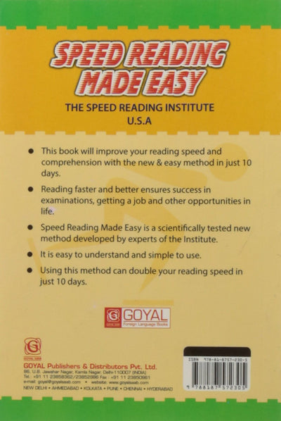Speed Reading Made Easy [Paperback]