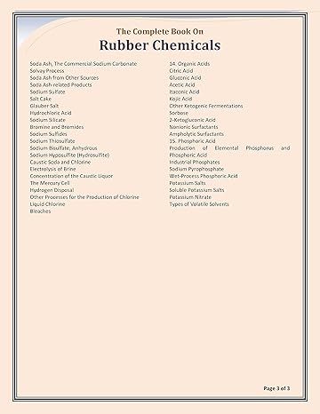 The Complete Book on Rubber Chemicals by NPCS Board of Consultants & Engineers [Paperback]