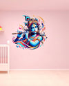 PVC Vinyl Little Krishna Wall Sticker,Krishna Wall Sticker,Wall Stickers Krishna,Wall Stickers for Living Room,Multicolor,58 cm x 58 cm,Pack of 1