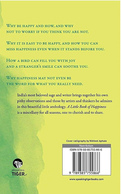 A Little Book of Happiness by Ruskin Bond [Hardcover]
