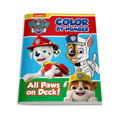 All Paws on Deck: Paw Patrol, Color By Number Activity Book [Paperback]