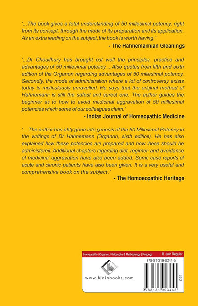50 Millesimal Potency in Theory and Practice by Choudhury Harimohon [Paperback]