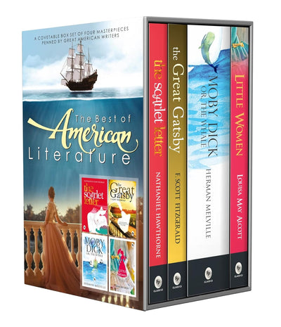 The Best of American Literature (Box-Set of 4 Books) by Louisa May Alcott & Nathaniel Hawthorne F. Scott Fitzgerald, Herman Melville [Paperback]